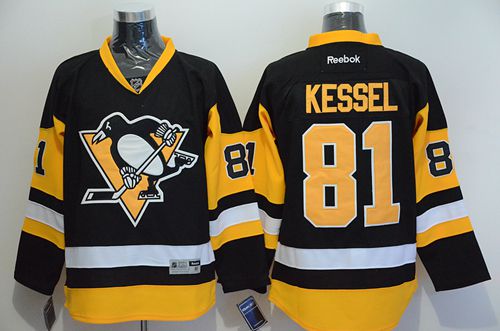 Penguins #81 Phil Kessel Black Alternate Stitched Jersey