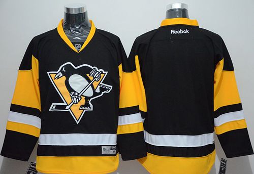 Penguins Blank Black Alternate Stitched Jersey