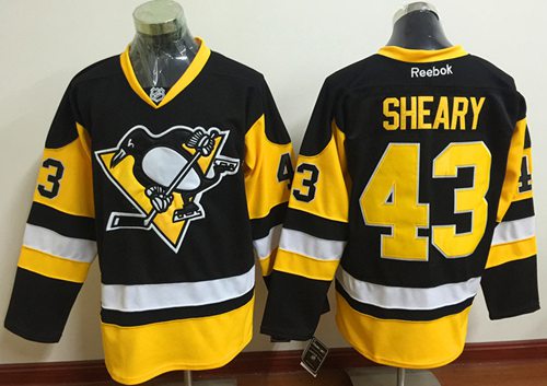 Penguins #43 Conor Sheary Black Alternate Stitched Jersey