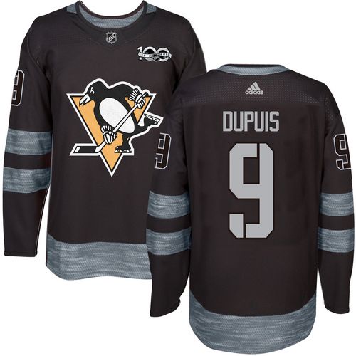 Penguins #9 Pascal Dupuis Black 1917-2017 100th Anniversary Stitched Jersey