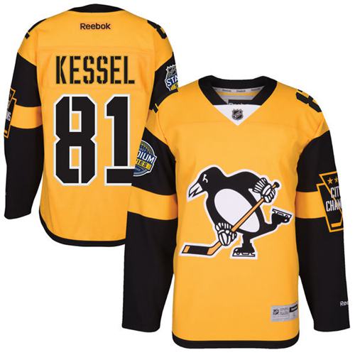 Penguins #81 Phil Kessel Gold 2017 Stadium Series Stitched Jersey