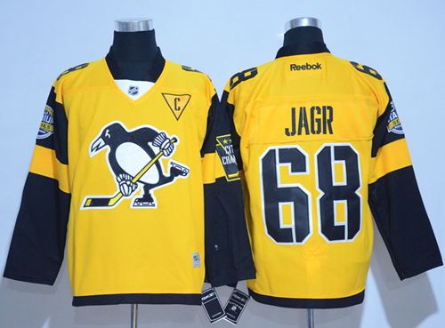 Penguins #68 Jaromir Jagr Gold 2017 Stadium Series Stitched Jersey