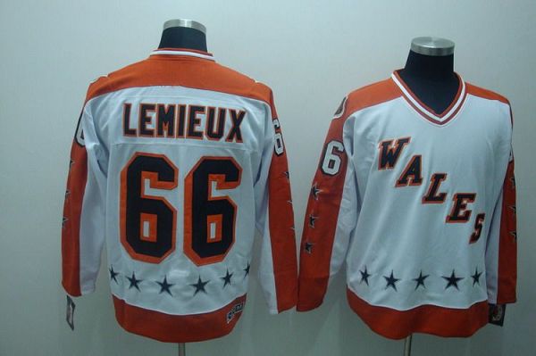 Penguins #66 Mario Lemieux Stitched White CCM All Star Jersey