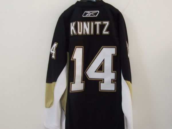 Penguins #14 Chris Kunitz Stitched Black Jersey