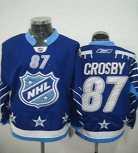 Penguins #87 Sidney Crosby 2011 All Star Blue Stitched Jersey