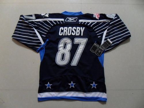 Penguins #87 Sidney Crosby 2011 All Star Stitched Dark Blue Jersey