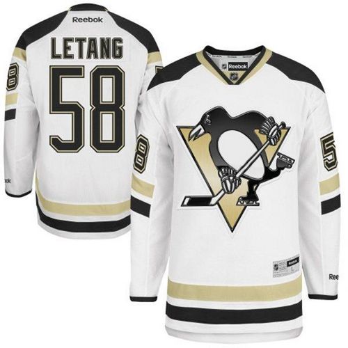 Penguins #58 Kris Letang White 2014 Stadium Series Stitched Jersey