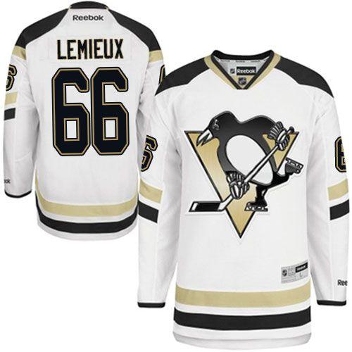 Penguins #66 Mario Lemieux White 2014 Stadium Series Stitched Jersey