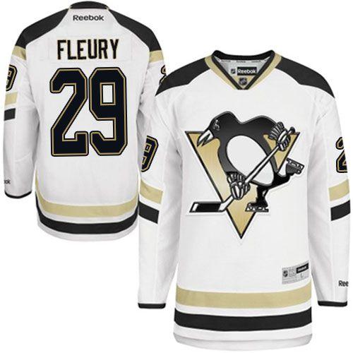 Penguins #29 Andre Fleury White 2014 Stadium Series Stitched Jersey