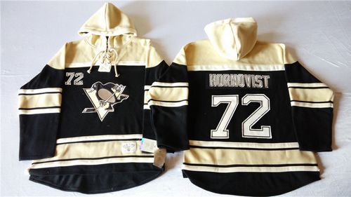 Penguins #72 Patric Hornqvist Black Sawyer Hooded Sweatshirt Stitched Jersey