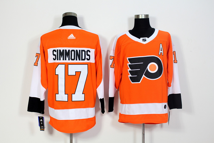 Philadelphia Flyers #17 Wayne Simmonds Orange Stitched Adidas Jersey