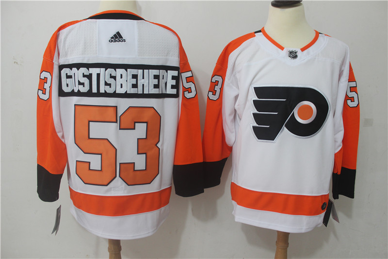 Philadelphia Flyers #53 Shayne Gostisbehere Orange Stitched Adidas Jersey