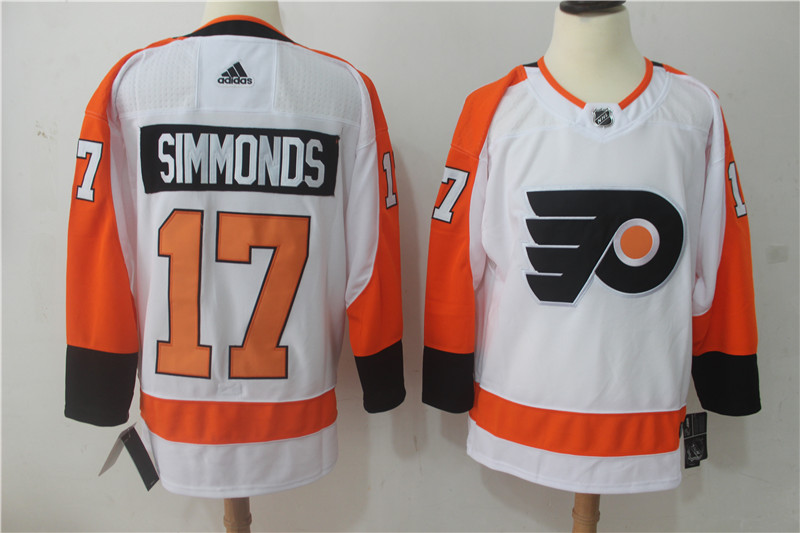 Philadelphia Flyers #17 Wayne Simmonds White Stitched Adidas Jersey