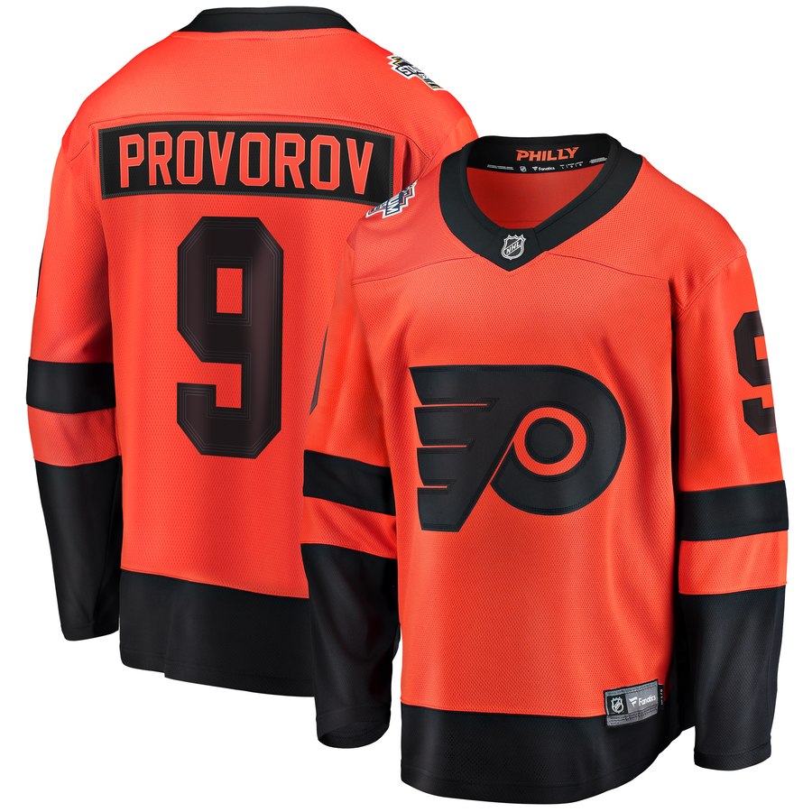 Philadelphia Flyers #9 Ivan Provorov Orange 2019 Stitched Jersey