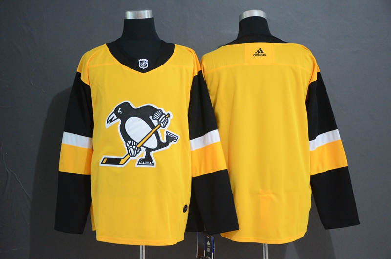 Pittsburgh Penguins Gold Stitched Jersey
