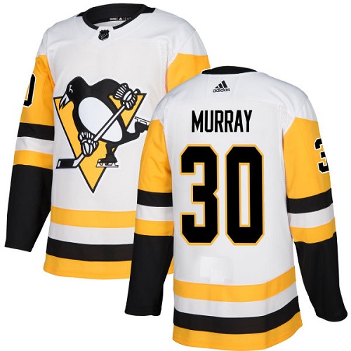 Pittsburgh Penguins #30 Matt Murray White Stitched Jersey