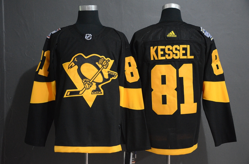Pittsburgh Penguins #81 Phil Kessel Black 2019 Stadium Series Stitched Jersey
