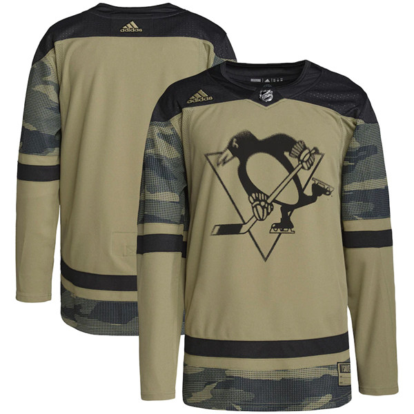 Pittsburgh Penguins Blank 2022 Camo Military Appreciation Night Stitched Jersey