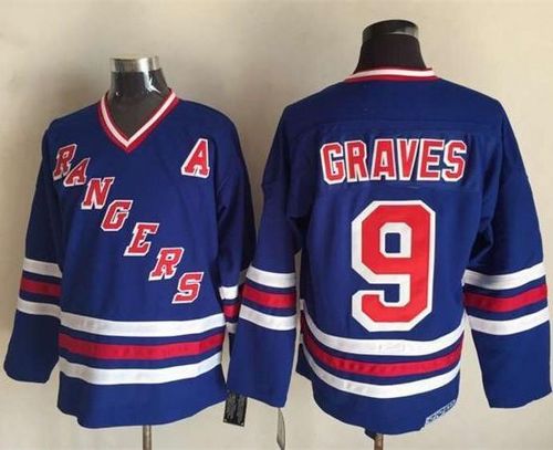 Rangers #9 Adam Graves Blue CCM Heroes Of Hockey Alumni Stitched Jersey