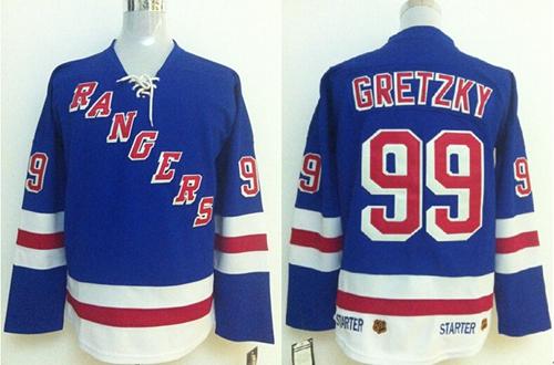 Rangers #99 Wayne Gretzky Blue Stitched Jersey