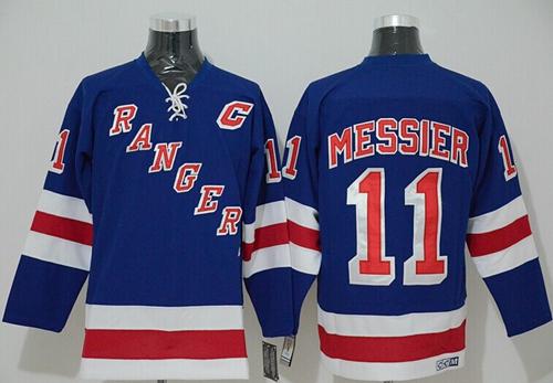 Rangers #11 Mark Messier Stitched Blue Jersey