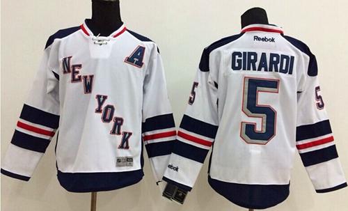 Rangers #5 Dan Girardi White 2014 Stadium Series Stitched Jersey