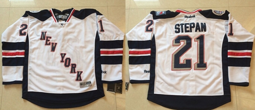 Rangers #21 Derek Stepan White 2014 Stadium Series Stitched Jersey
