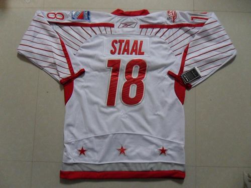Rangers #18 Marc Staal 2011 All Star Stitched White Jersey