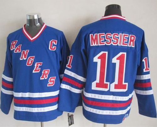Rangers #11 Mark Messier Blue CCM Heroes Of Hockey Alumni Stitched Jersey