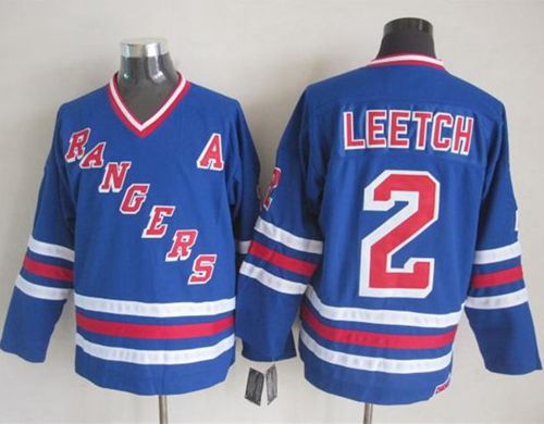 Rangers #2 Brian Leetch Blue CCM Heroes Of Hockey Alumni Stitched Jersey