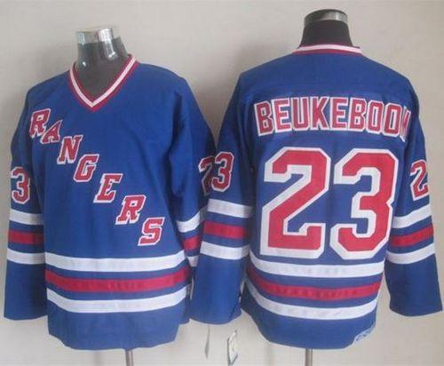 Rangers #23 Jeff Beukeboom Blue CCM Heroes Of Hockey Alumni Stitched Jersey