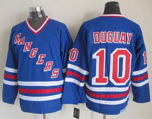 Rangers #10 Ron Duguay Blue CCM Heroes Of Hockey Alumni Stitched Jersey