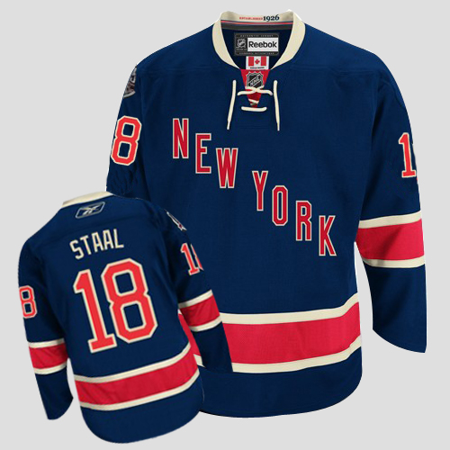 Rangers #18 Marc Staal Dark Blue Third Stitched Jersey