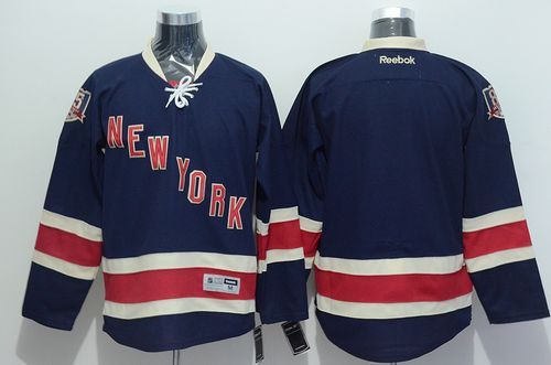 Rangers Blank Navy Blue Stitched Jersey