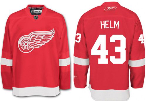Red Wings #43 Darren Helm Red Stitched Jersey