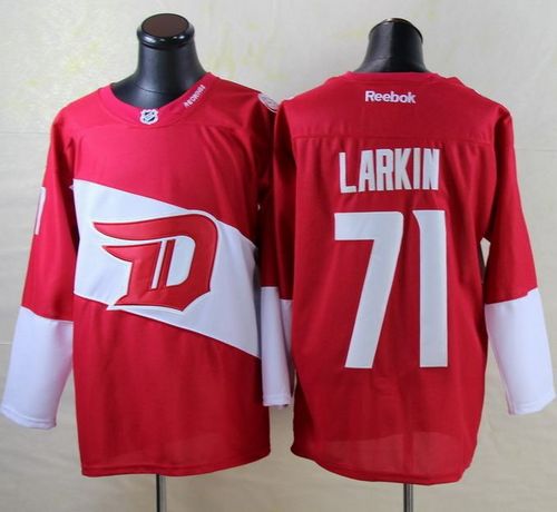 Red Wings #71 Dylan Larkin Red 2016 Stadium Series Stitched Jersey