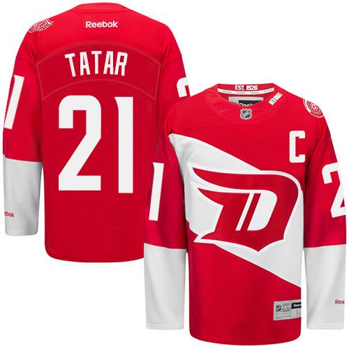 Red Wings #21 Tomas Tatar Red 2016 Stadium Series Stitched Jersey