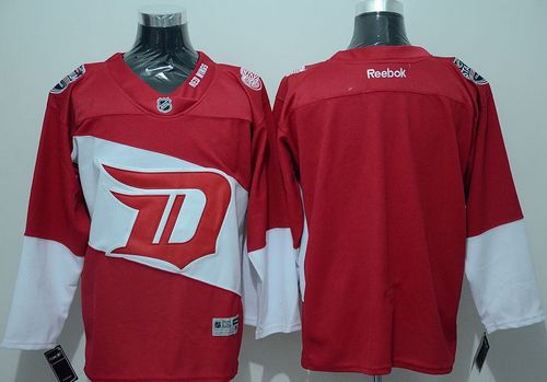 Red Wings Blank Red 2016 Stadium Series Stitched Jersey