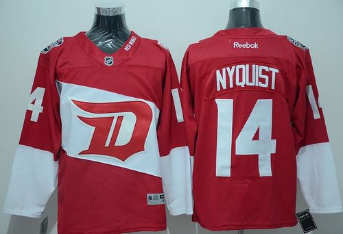 Red Wings #14 Gustav Nyquist Red 2016 Stadium Series Stitched Jersey