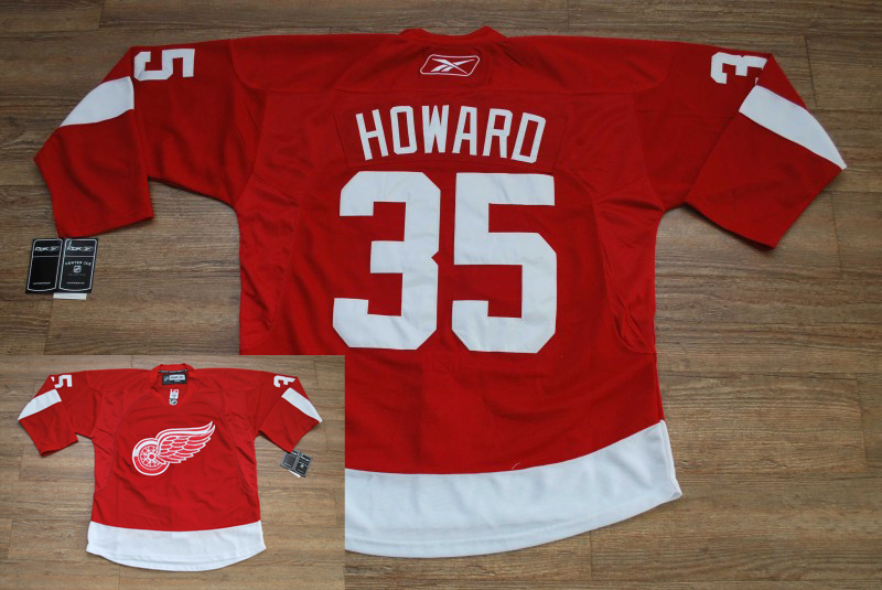 Red Wings 35# Hdward Stitched Red Jersey