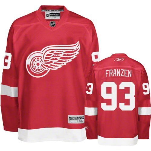 Red Wings #93 Johan Franzen Red Stitched Jersey