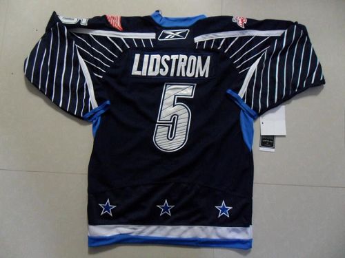 Red Wings #5 Nicklas Lidstrom 2011 All Star Stitched Dark Blue Jersey