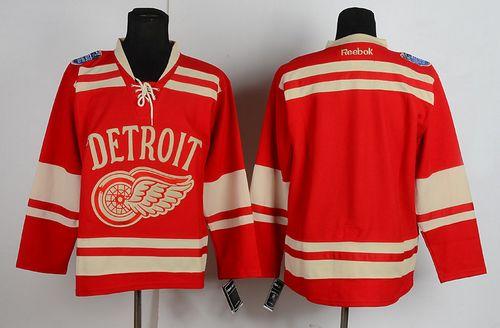 Red Wings Blank Red 2014 Winter Classic Stitched Jersey