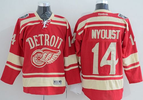 Red Wings #14 Gustav Nyquist Red 2014 Winter Classic Stitched Jersey