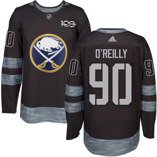 Sabres #90 Ryan O'Reilly Black 1917-2017 100th Anniversary Stitched Jersey