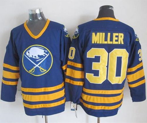 Sabres #30 Ryan Miller Navy Blue CCM Throwback Stitched Jersey
