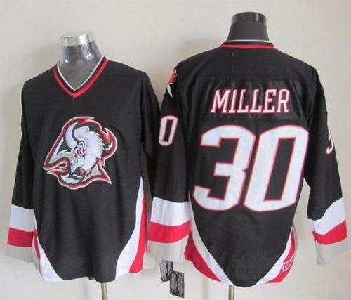 Sabres #30 Ryan Miller Black CCM Throwback Stitched Jersey