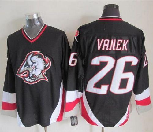 Sabres #26 Thomas Vanek Black CCM Throwback Stitched Jersey