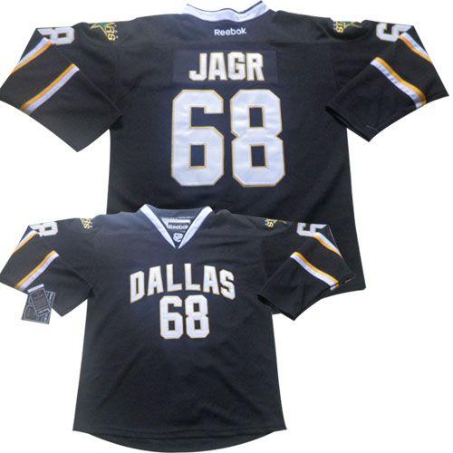 Stars #68 Jaromir Jagr Stitched Black Jersey