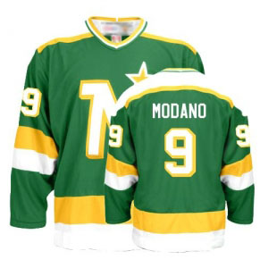 Stars #9 Mike Modano Stitched Green Jersey